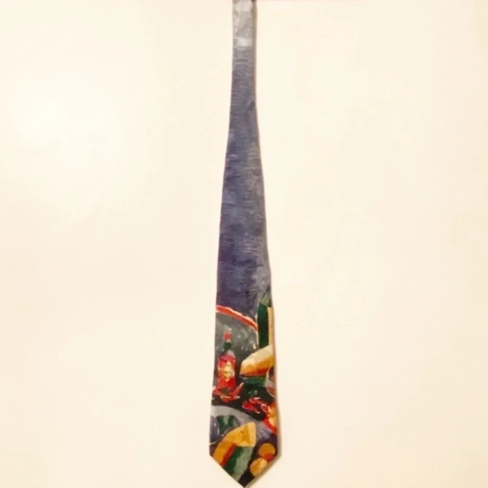 Mens Tabasco print 100% imported silk tie